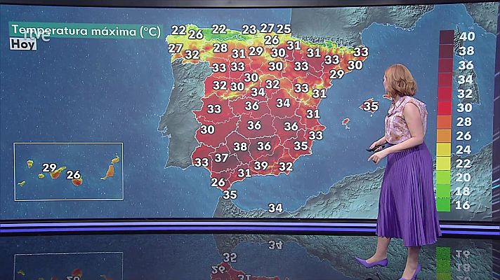 Chubascos y tormentas localmente fuertes de madrugada en el Pirineo, y durante la tarde en el entorno de la Ibérica oriental