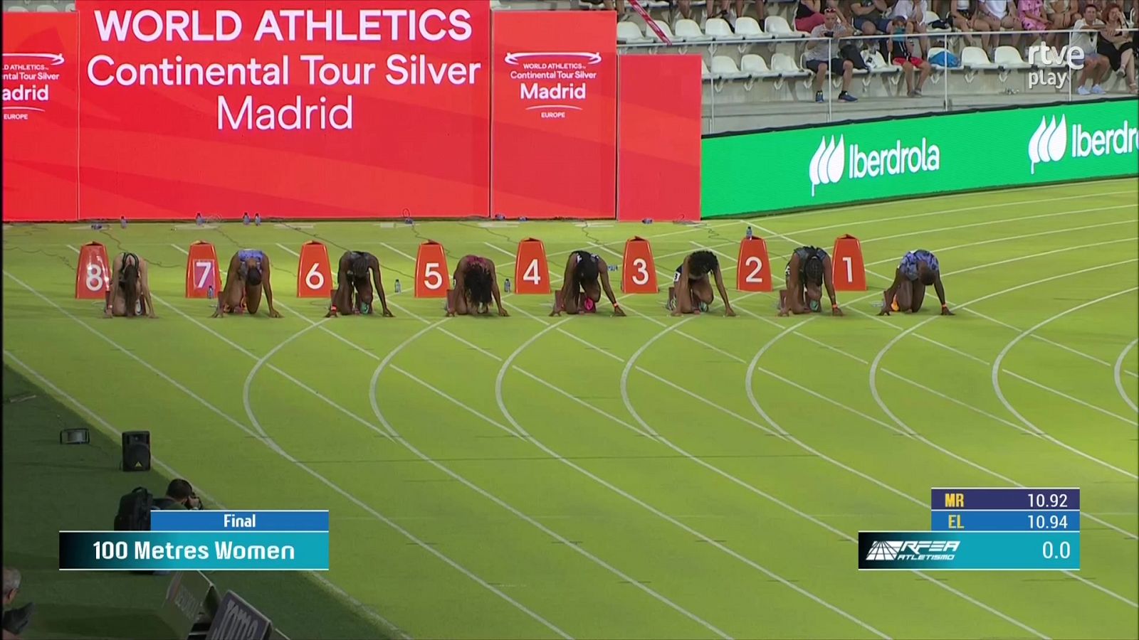 Fraser Pryce se exhibe en los 100 metros del Mitin de Madrid de Atletismo