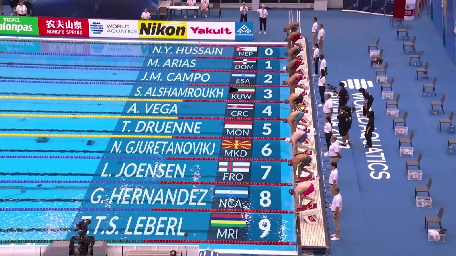 Natación - Campeonato del Mundo Final. Series Preliminares