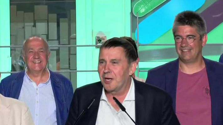 Especiales informativos - Otegi celebra el resultado de EH Bildu: "Vamos por buen camino"