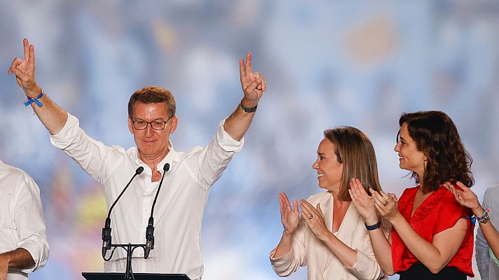 Especiales informativos - Feijóo intentará formar gobierno y pide al PSOE y al resto de fuerzas que "no bloqueen" España