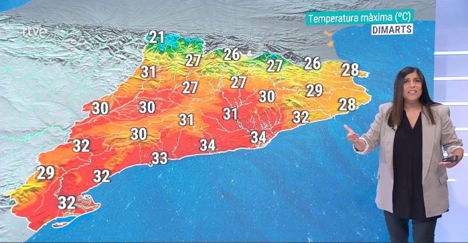 El Temps (24/07/2023) - Calor intensa, tempestes i pendents d'una refrescada