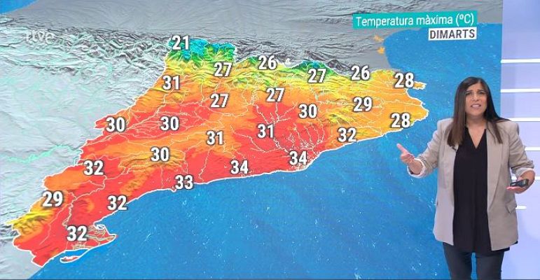 El temps - Calor intensa, tempestes i pendents d'una refrescada