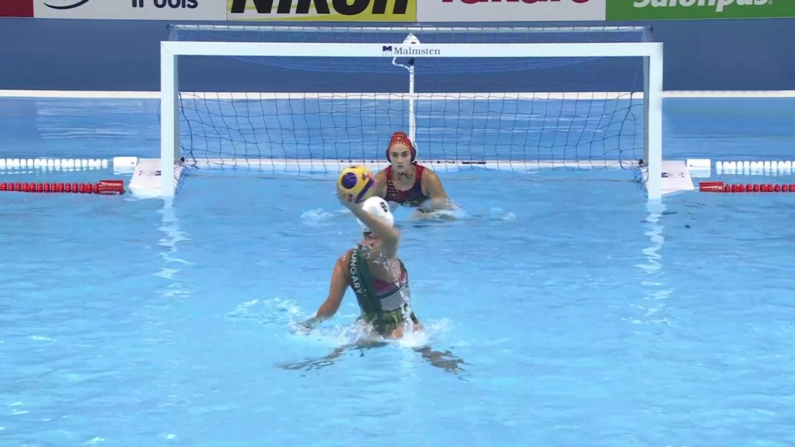 Waterpolo - Campeonato del Mundo femenino 1/4 Final: Hungría - España