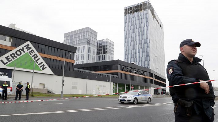 Telediario 1 - Un ataque con drones en Moscú provoca algunos desperfectos en edificios de la ciudad