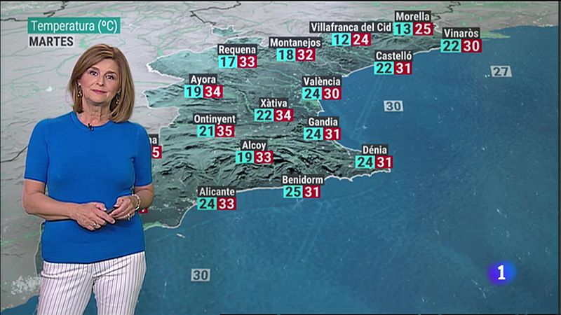 El tiempo en la Comunitat Valenciana 24/07/23 ver ahora