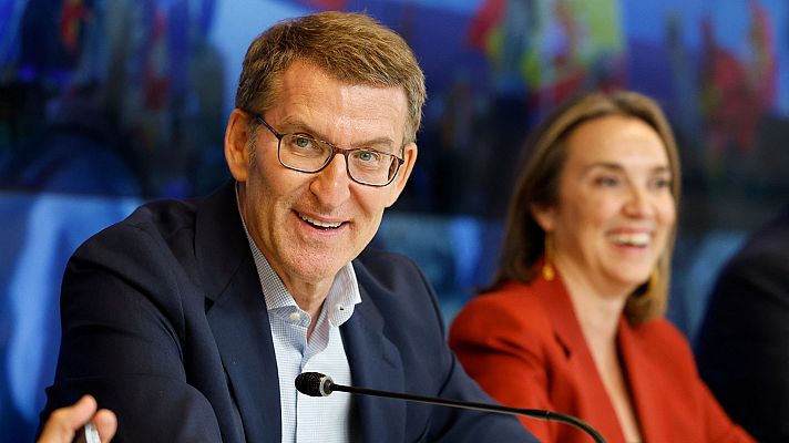 Telediario 2 - Feijóo intentará formar un bloque de derechas para lograr un "gobierno estable"