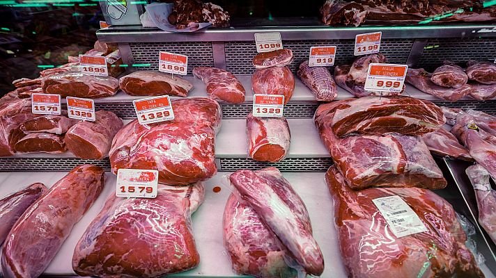 Telediario 1 - Aceite de oliva, carne y vino: ¿cuáles son los alimentos que más se falsifican en España?