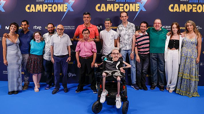 Javier Fesser y los protagonistas de 'Campeonex' presentan la película en Madrid