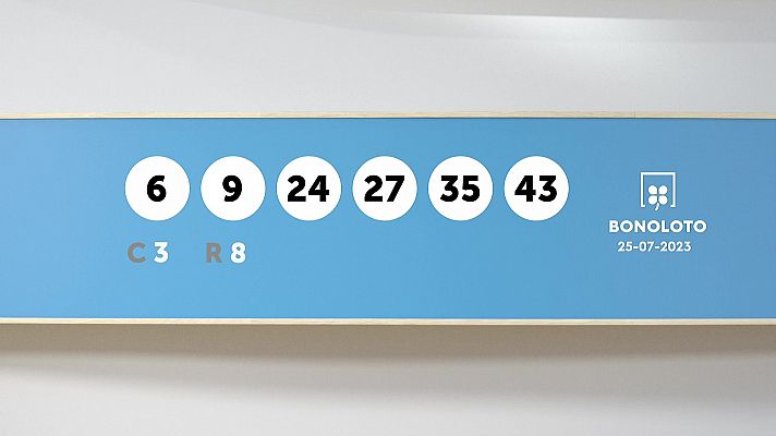 SELAE - Sorteo de la Lotería Bonoloto y Euromillones del 25/07/2023