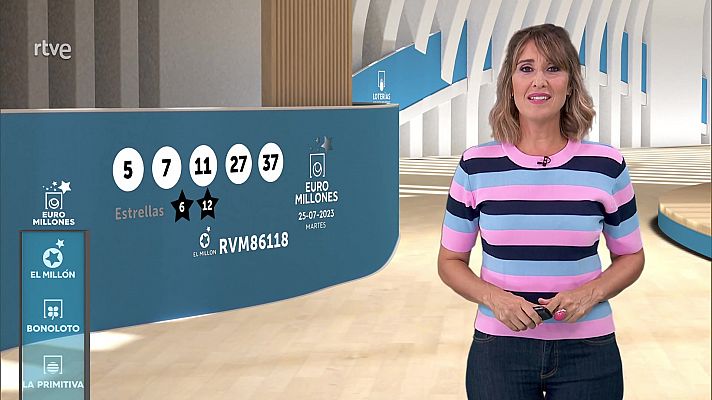 Loterías - Sorteo de la Bonoloto y Euromillones del 25/07/2023