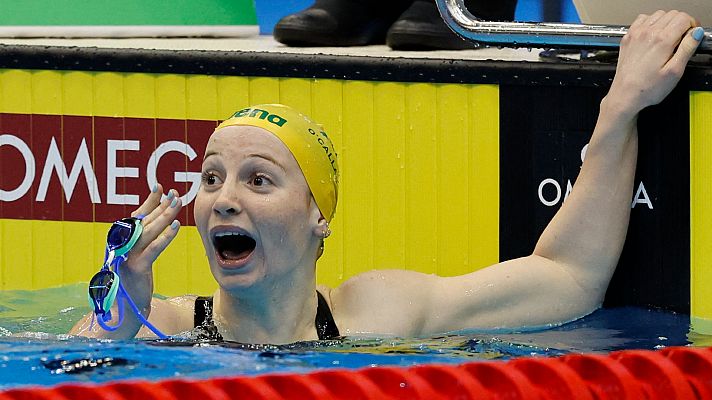 O'Callaghan vence el 200 libre a Titmus y con récord mundial