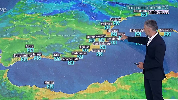 Intervalos de viento fuerte en Ampurdán y este del archipiélago balear