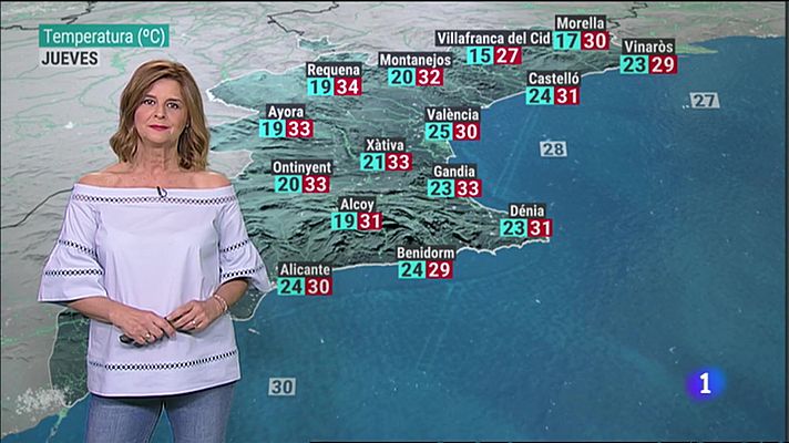 L'informatiu - Comunitat Valenciana - El tiempo en la Comunitat Valenciana 26/07/23