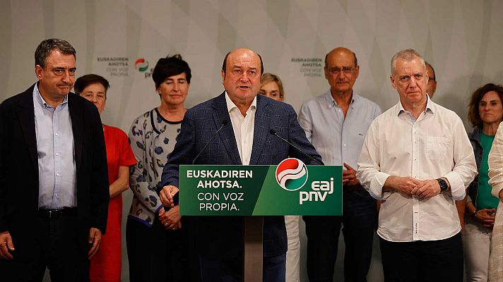 Telediario 1 - El PNV presume de "arruinar" las opciones de Feijóo de ser investido y pide a Sánchez que haga una oferta para apoyarle