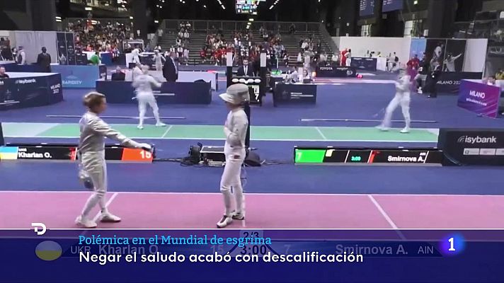 Una deportista ucraniana se niega a darle la mano a una rusa en el Mundial de esgrima