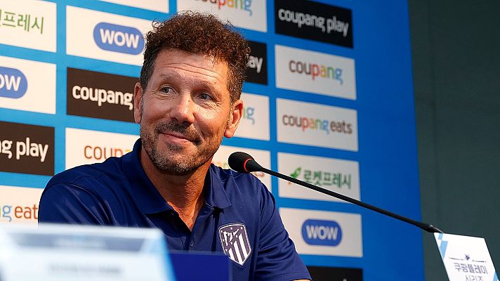 Telediario 1 - Simeone: "Los aficionados coreanos apoyarán más al Atlético de Madrid que al Manchester City"