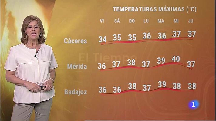 El tiempo en Extremadura - 28/07/2023