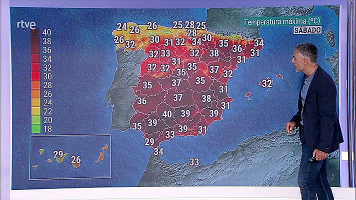 Temperaturas significativamente altas en zonas del sureste y en el Guadalquivir             