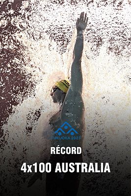 Natación - Australia suma su tercer récord del mundo en relevos con el 4x100 libre mixto