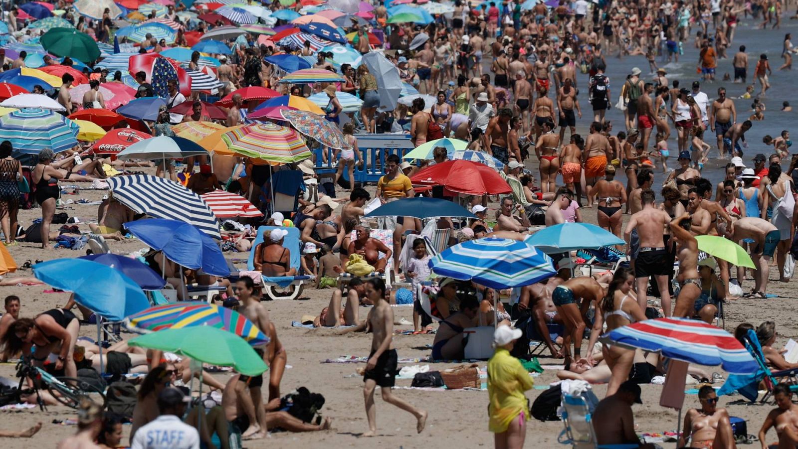Playas llenas en el último fin de semana de julio e inicio de las vacaciones de agosto | Ver