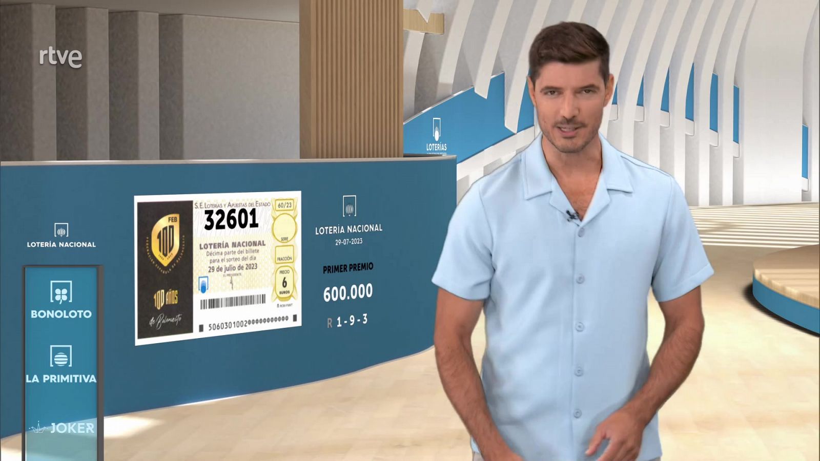 Loterías: Sorteo de la Lotería Nacional del 29/07/2023 | RTVE Play