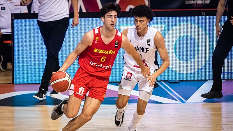 España vence a Francia y jugará la final del Europeo sub-18 de baloncesto