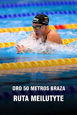 Oro y récord del mundo para Ruta Meilutyte en los 50 metros braza