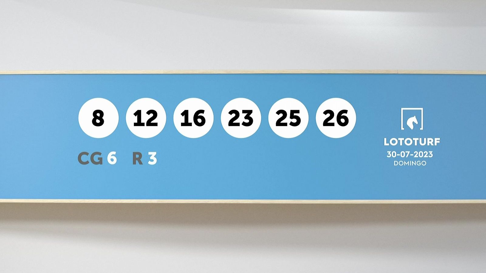 Sorteo de la Lotería Lototurf del 30/07/2023 - Ver ahora