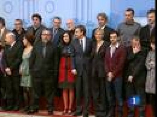 Premios Goya - Zapatero recibe a los premiados