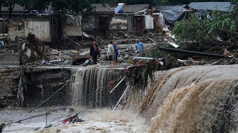 Alerta máxima en China por las tormentas más intensas de la última década en el norte del país