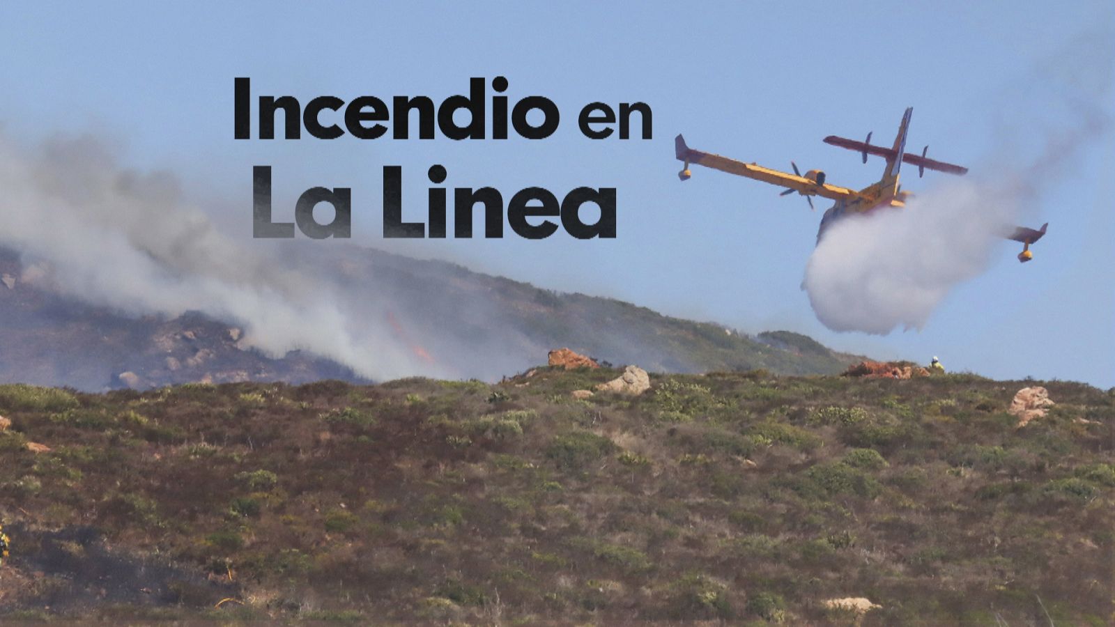 Controlado el incendio de La Línea - Ver ahora