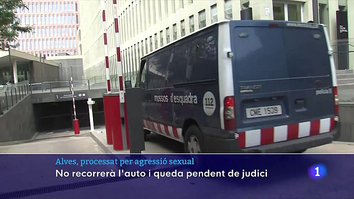 L'Informatiu - Alves, processat per agressió sexual, no recorrerà l'auto i queda pendent de judici