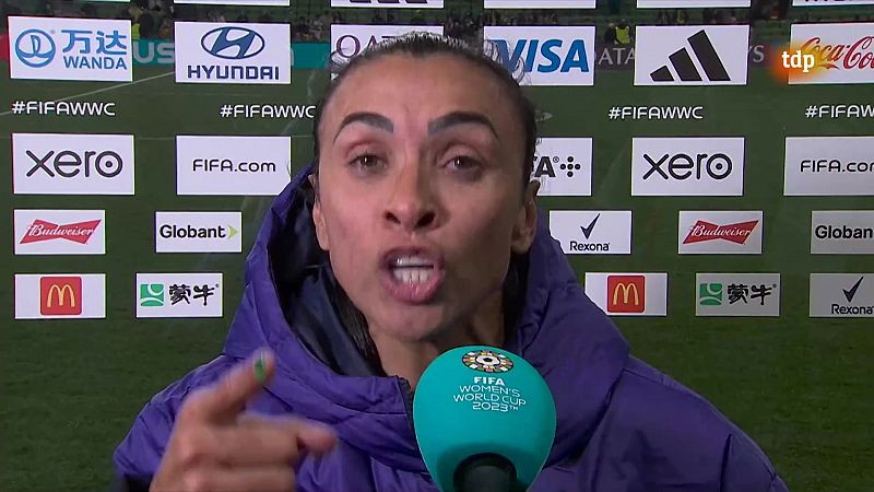 Marta, tras su último partido en un Mundial: "Para ellas es el comienzo, pero para mi es el final" -- ver ahora