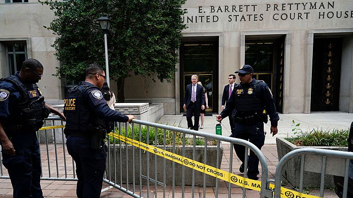 Informativo 24h - Fuerte perímetro de seguridad en el juzgado en el que comparecerá Trump
