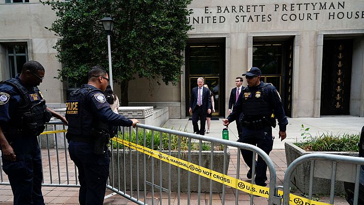 Informativo 24h - Fuerte perímetro de seguridad en el juzgado en el que comparecerá Trump