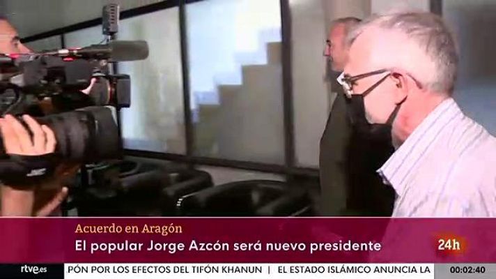 Informativo 24h - El PP cierra un acuerdo de gobierno en Aragón con dos consejerías para Vox, una con rango de vicepresidencia