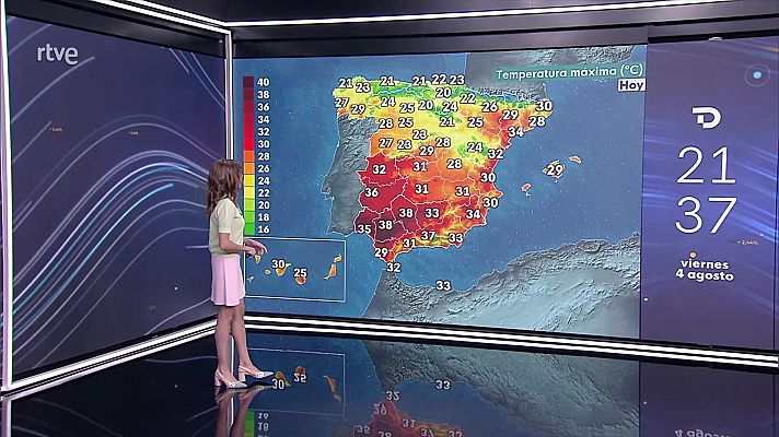 Probabilidad de chubascos y tormentas localmente fuertes en el nordeste de Cataluña y en Baleares y de precipitaciones intensas y/o persistentes en la cornisa cantábrica