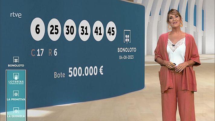 Sorteo de la Bonoloto y Euromillones del 04/08/2023