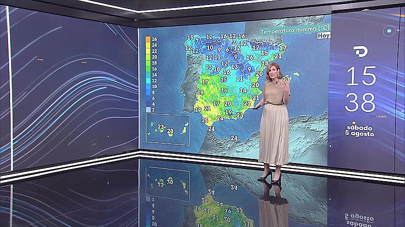 Temperaturas significativamente altas en zonas de Extremadura y cuenca del Guadalquivir - ver ahora