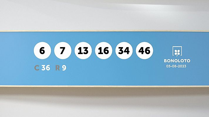 SELAE - Sorteo de la Lotería Bonoloto del 05/08/2023