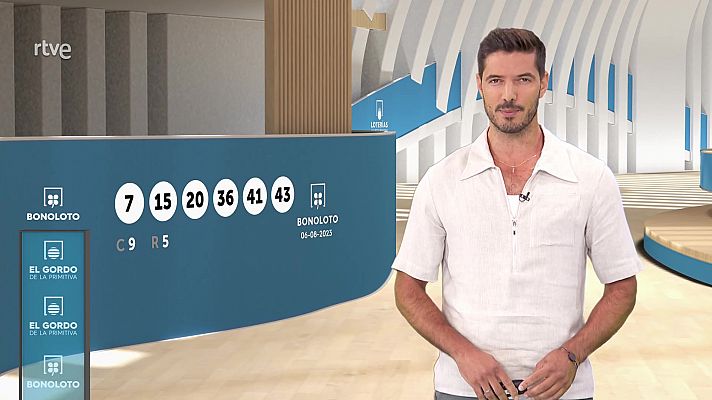 Loterías - Sorteo de la Bonoloto y El Gordo de la Primitiva del 06/08/2023