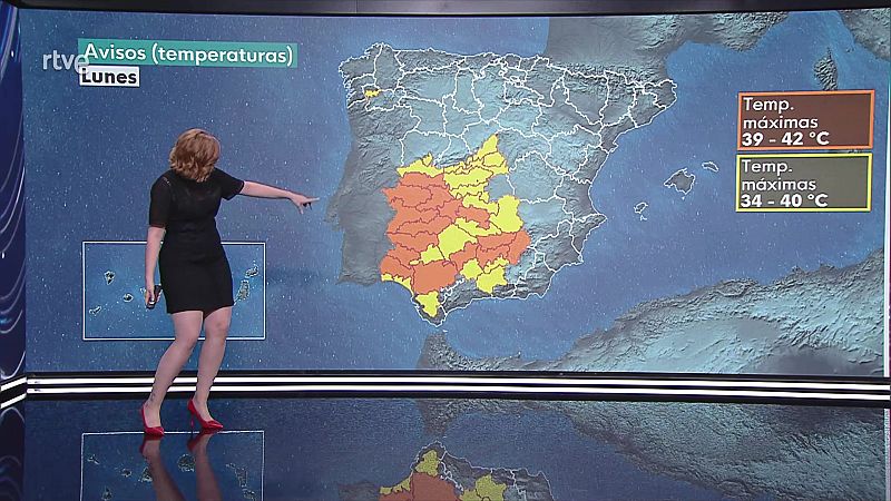 Temperaturas en aumento salvo las máximas en el tercio norte peninsular, norte de Baleares y áreas del Levante - ver ahora