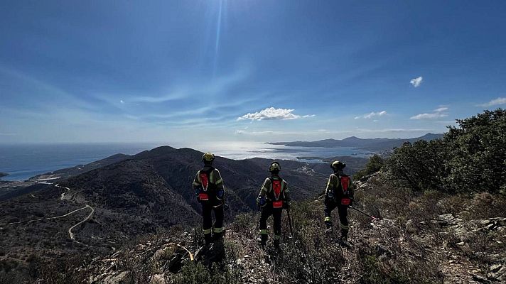 Informativo 24h - Gael Rodríguez, alcalde de Portbou, tras darse el incendio por extinguido: "Por fin, podemos respirar más tranquilos"