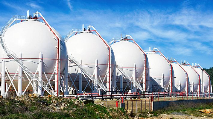 Telediario 1 - Récord de reservas de gas natural en la Unión Europea y España