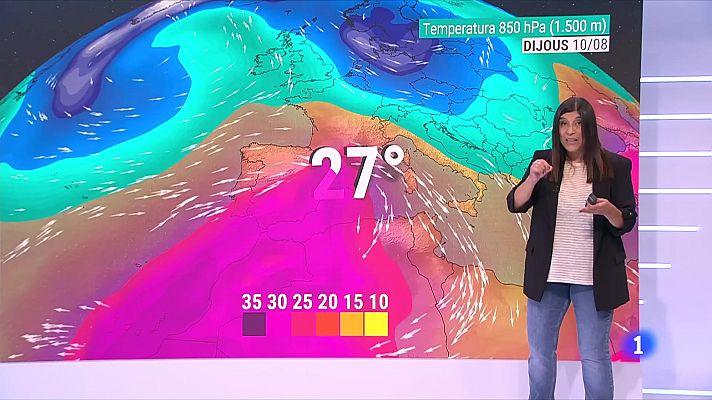 L'Informatiu - D¿un dilluns de calor discreta, a un dijous de calor extrema