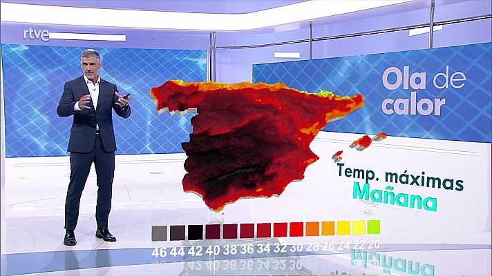 Temperaturas significativamente altas en el cuadrante suroeste peninsular y sur de Galicia