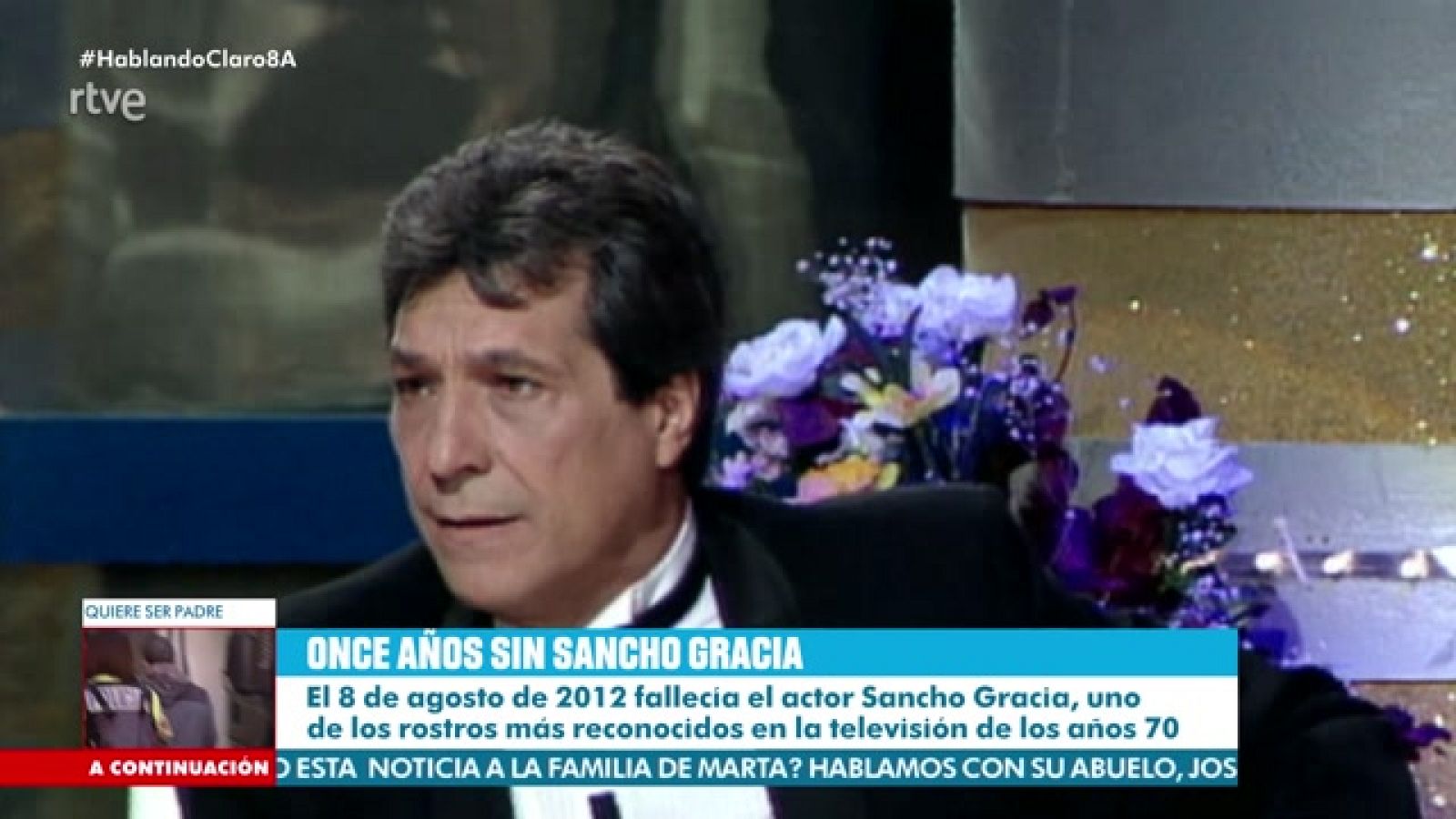 El programa de Hablando Claro hace un repaso por la vida del actor Sancho Gracia
