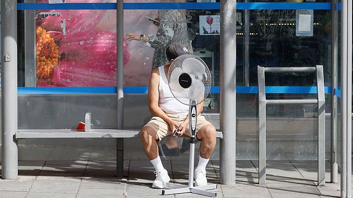 Telediario 1 - Aumenta el precio de la electricidad y roza los 100 euros MW/h en plena ola de calor