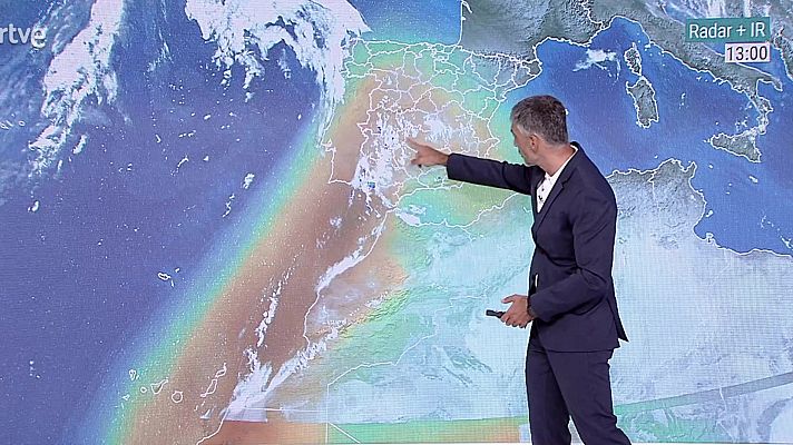 Temperaturas significativamente elevadas en la mayor parte del interior de la Península